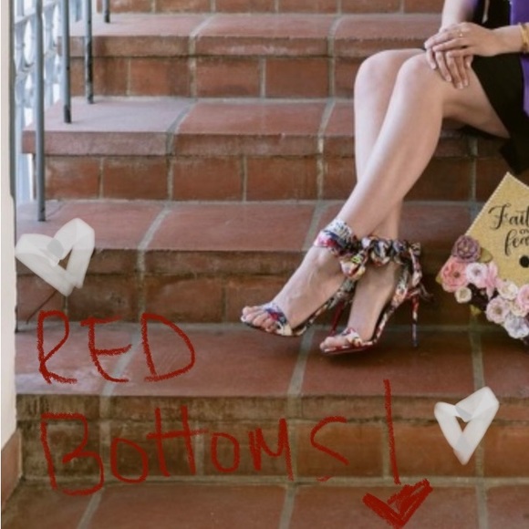 Authentic Christian Louboutin SANDALE DU DESERT Pop Art Ankle Tie Bow Heel Pump - Picture 4 of 17